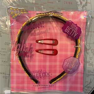 Clueless Revolution Cher Hair Set, Headband and Clips New in Bag.